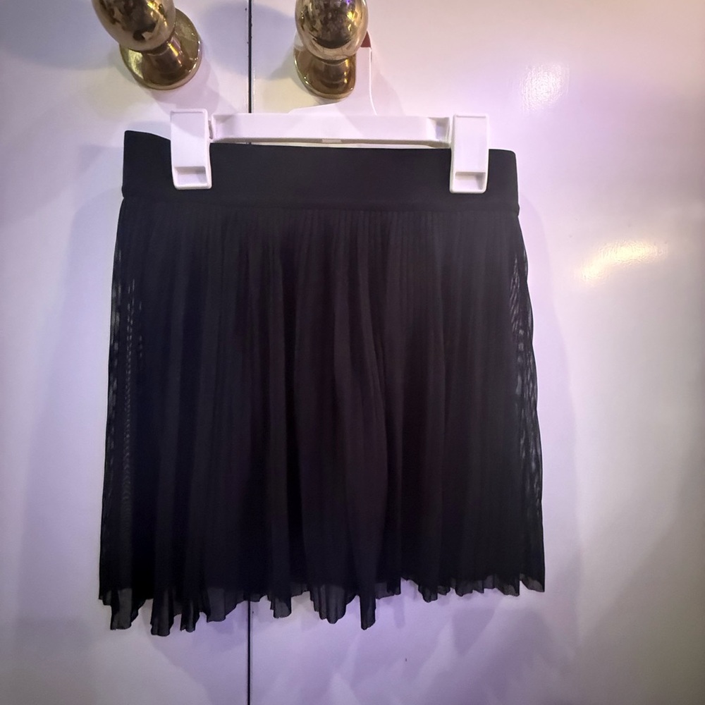 Black Pleated Skirt